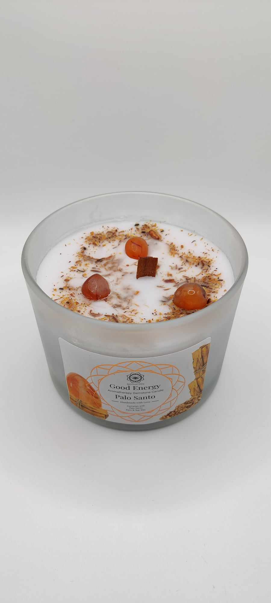 Bougie Green Tree "Energie Positive" Cornaline & Palo Santo 256g