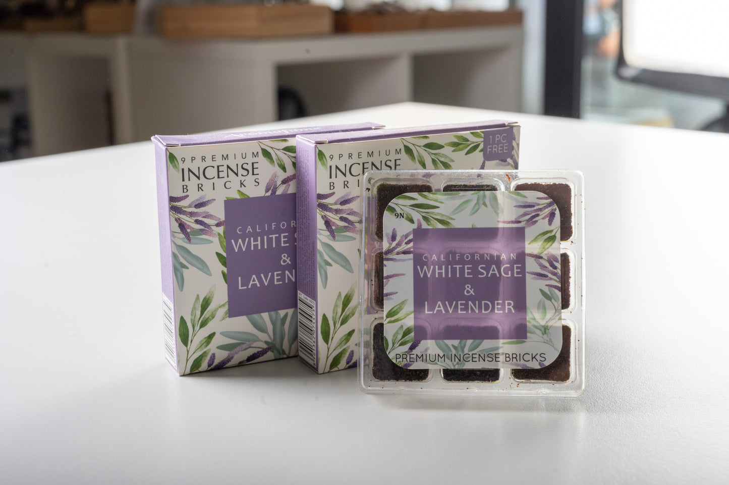 Aromafume briques d'encens Sauge blanche & Lavande