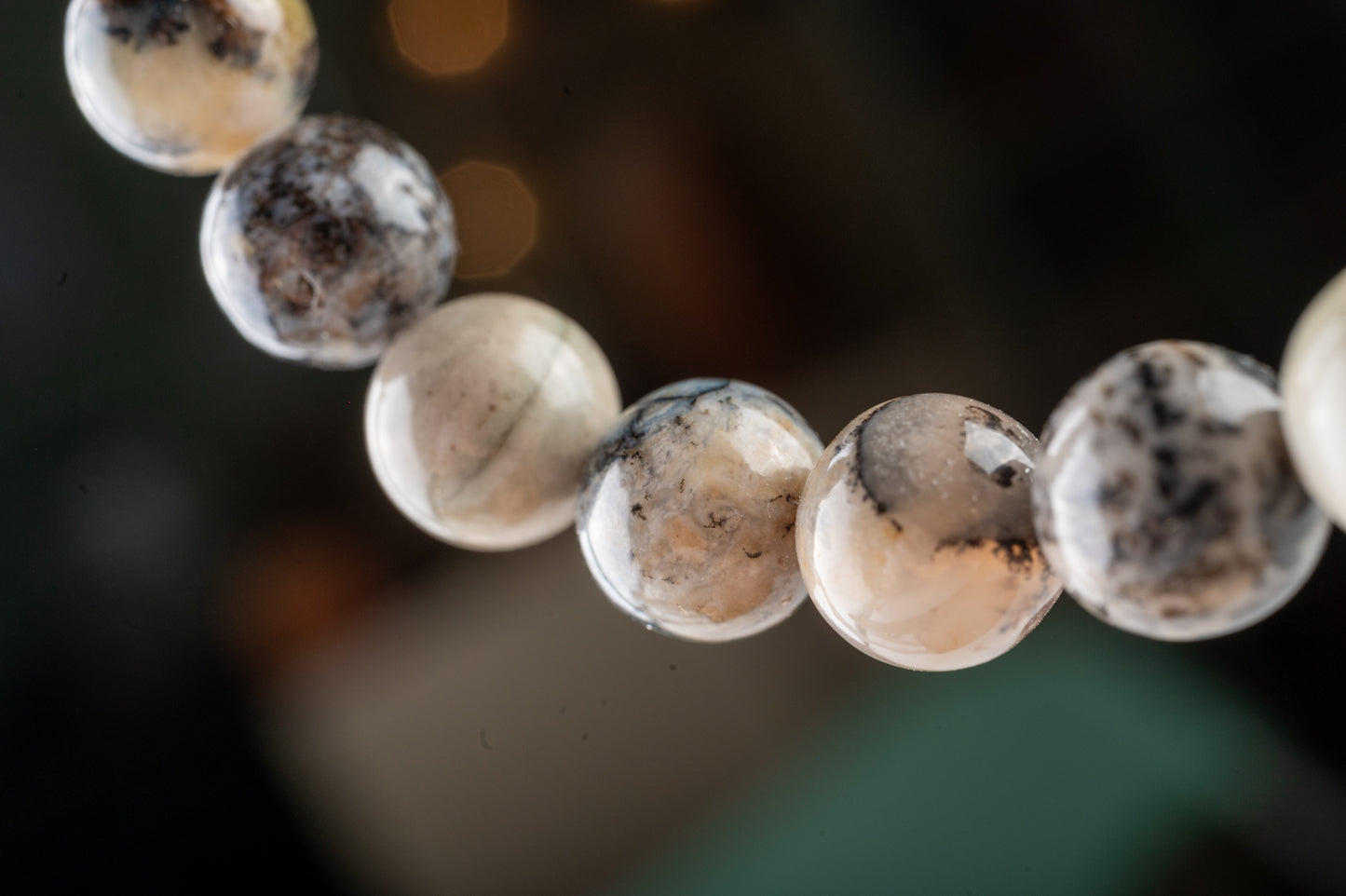 Bracelet en Agate dendrite - Croissance et équilibre