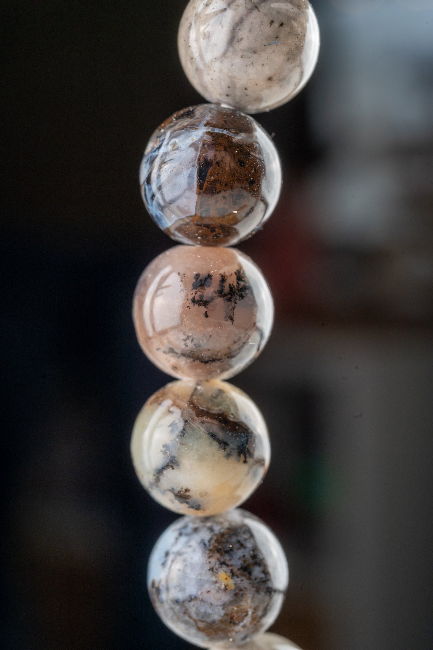 Bracelet en Agate dendrite - Croissance et équilibre