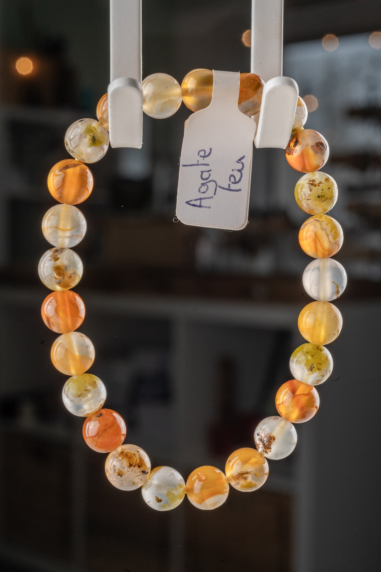 Bracelet en Agate de feu - Courage & détermination