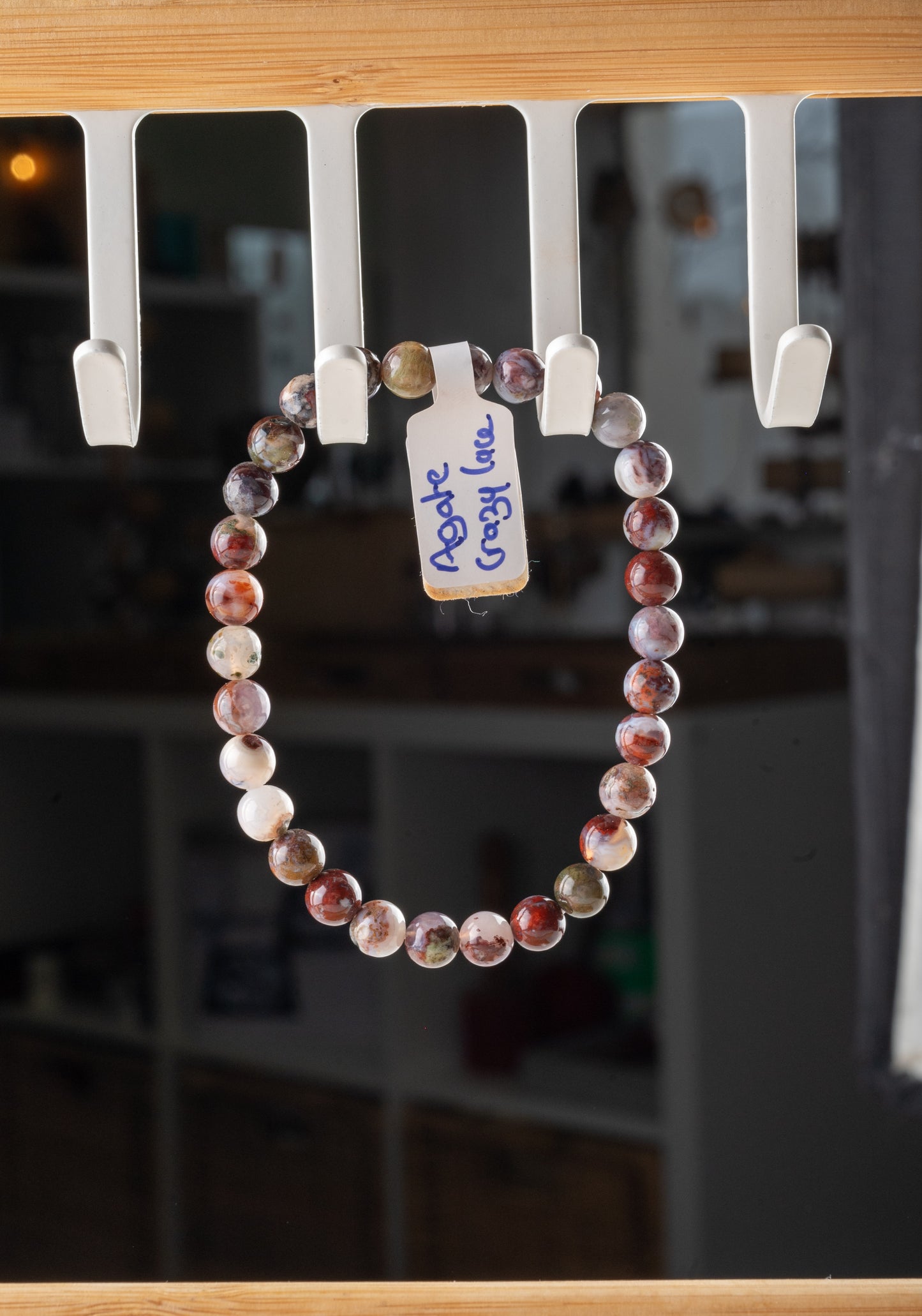 Bracelet en Agate Crazy Lace Rouge - Positivité & Ancrage