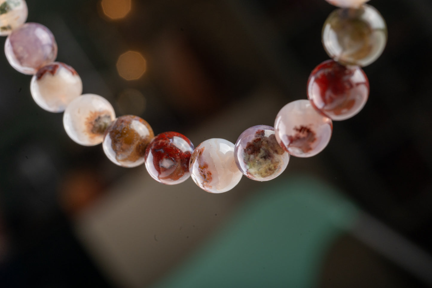 Bracelet en Agate Crazy Lace Rouge - Positivité & Ancrage