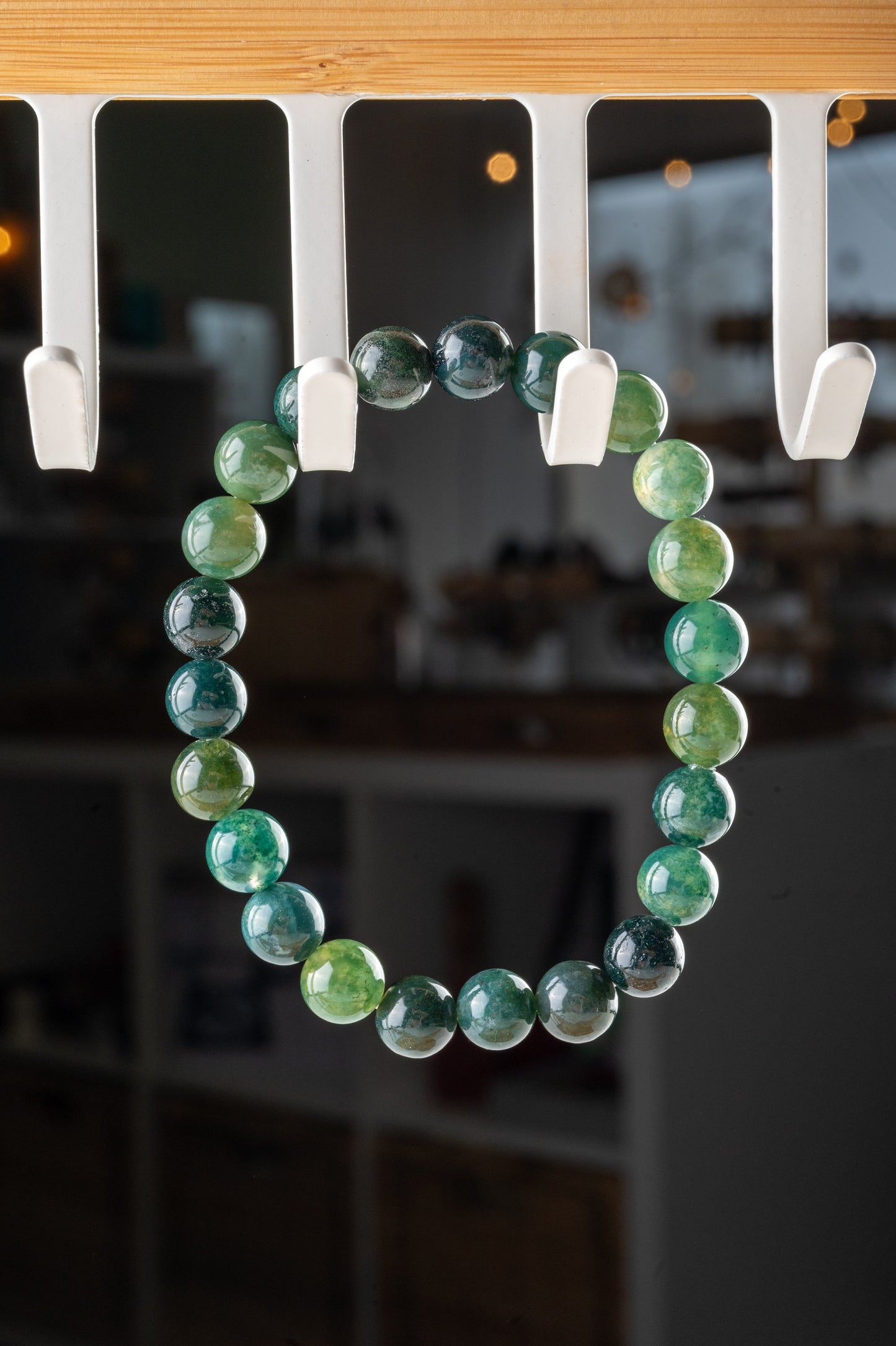 Bracelet en Agate Mousse - Connexion à la nature