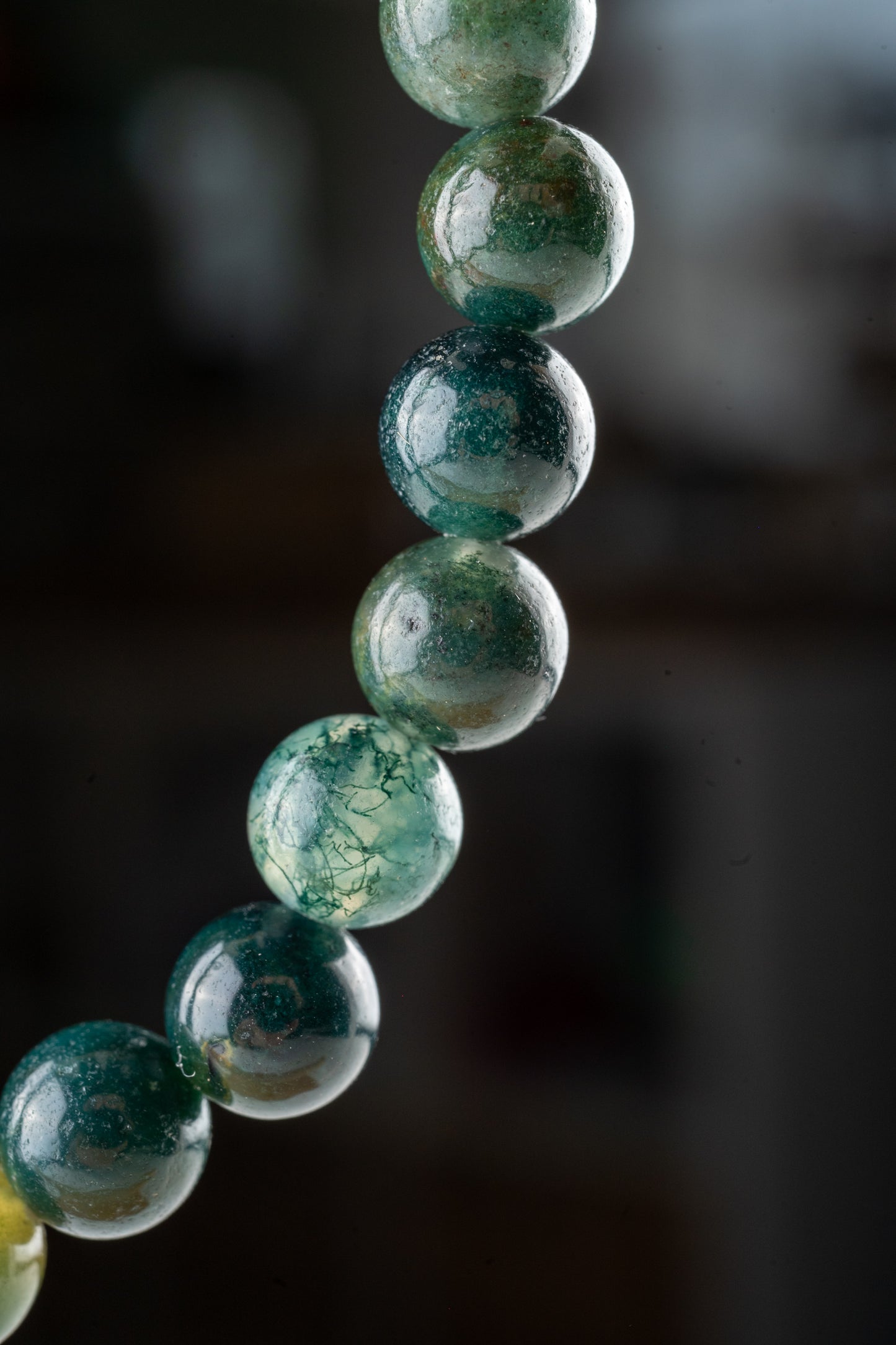 Bracelet en Agate Mousse - Connexion à la nature