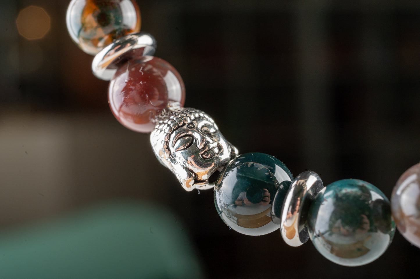 Bracelet en Agate Indienne - Protection & stabilité