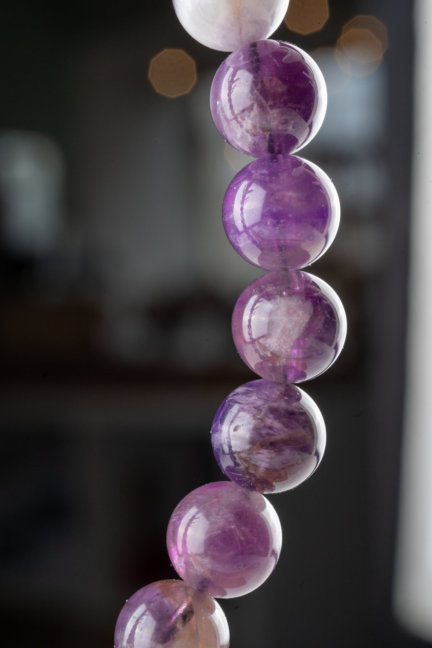 Bracelet Améthyste rubanée - protection spirituelle