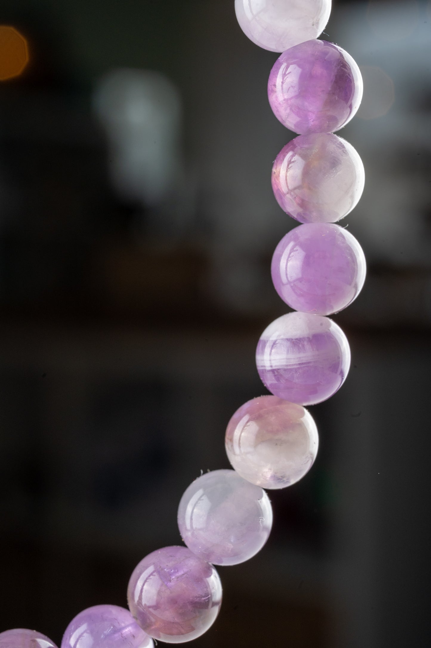 Bracelet Améthyste rubanée - protection spirituelle