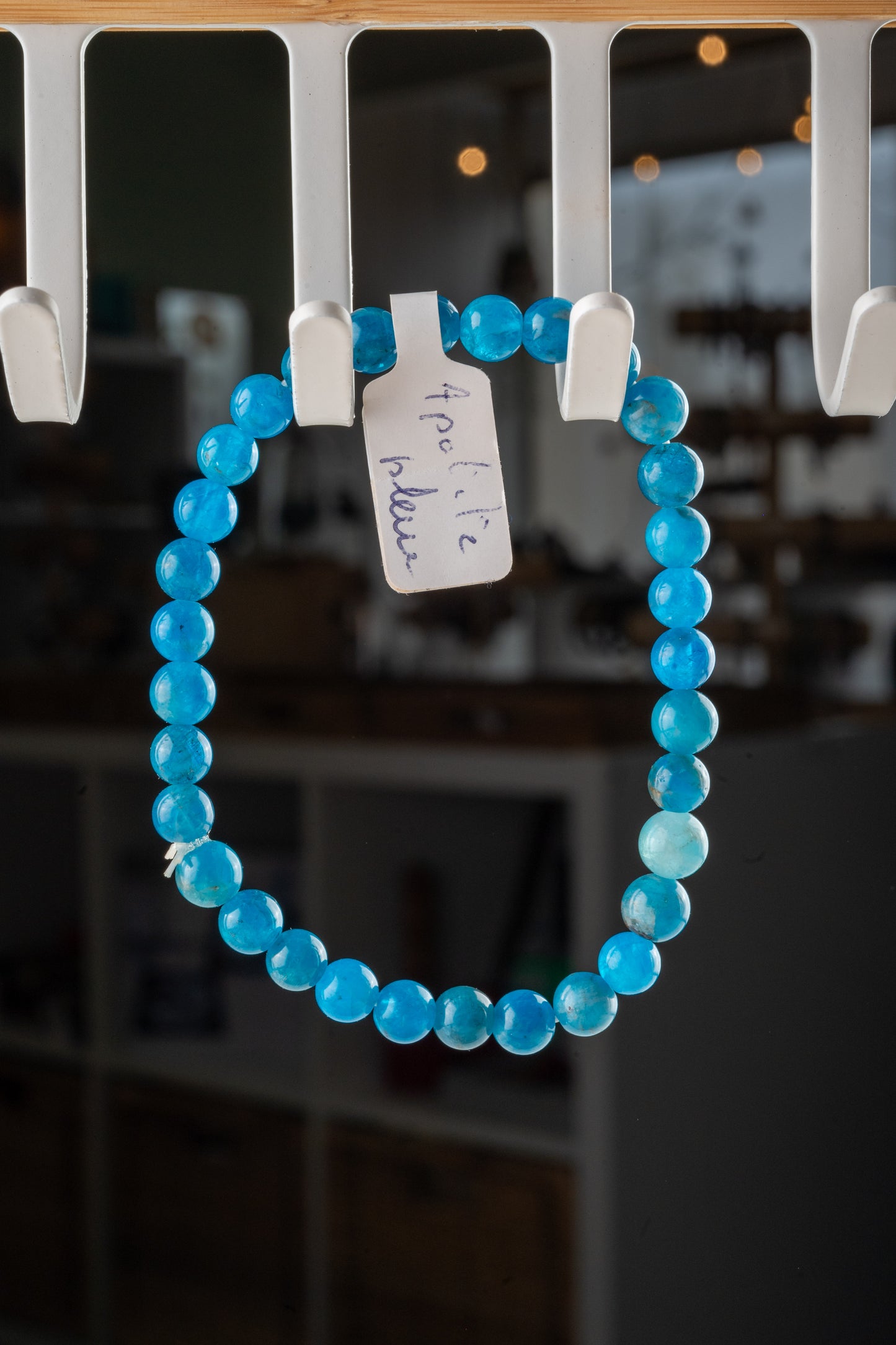 Bracelet en Apatite Bleue - Communication & harmonie