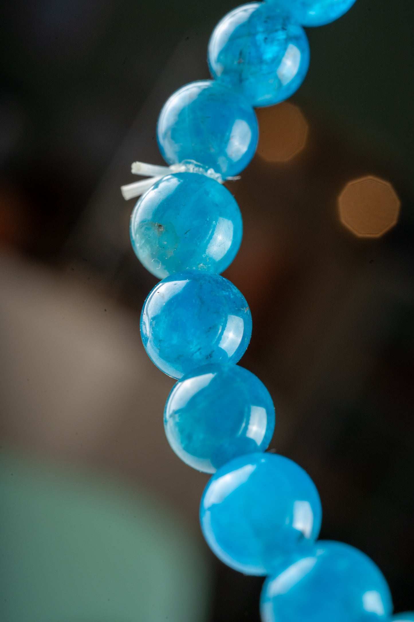 Bracelet en Apatite Bleue - Communication & harmonie