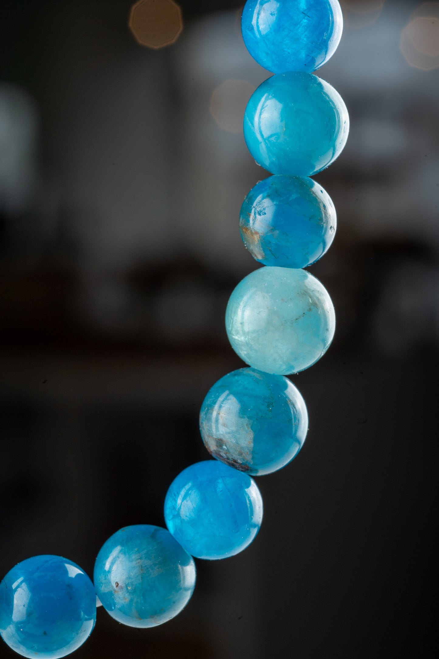 Bracelet en Apatite Bleue - Communication & harmonie
