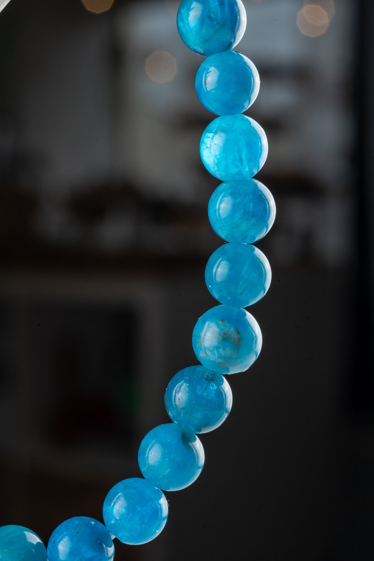 Bracelet en Apatite Bleue - Communication & harmonie
