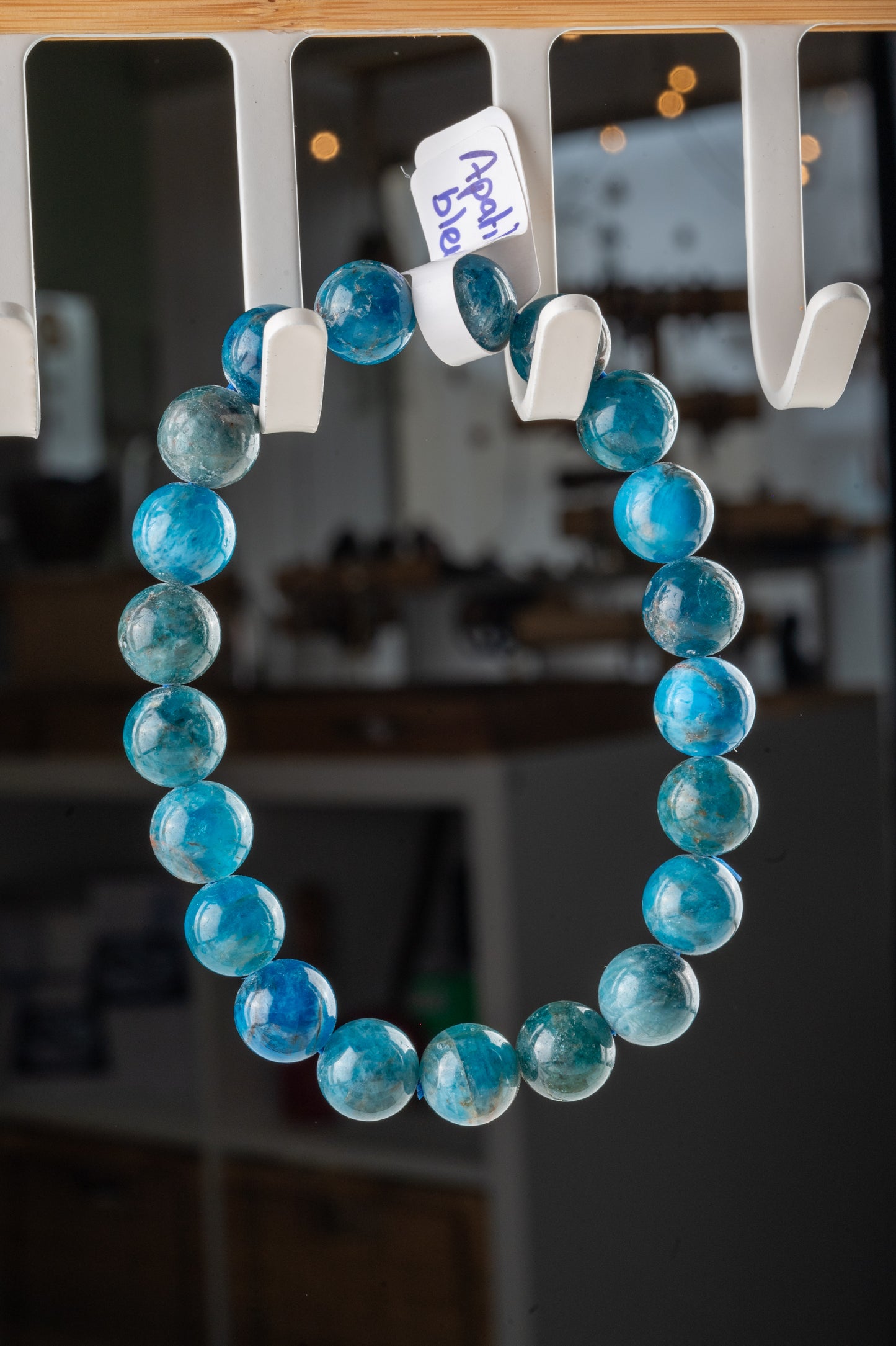 Bracelet en Apatite Bleue - Communication & harmonie