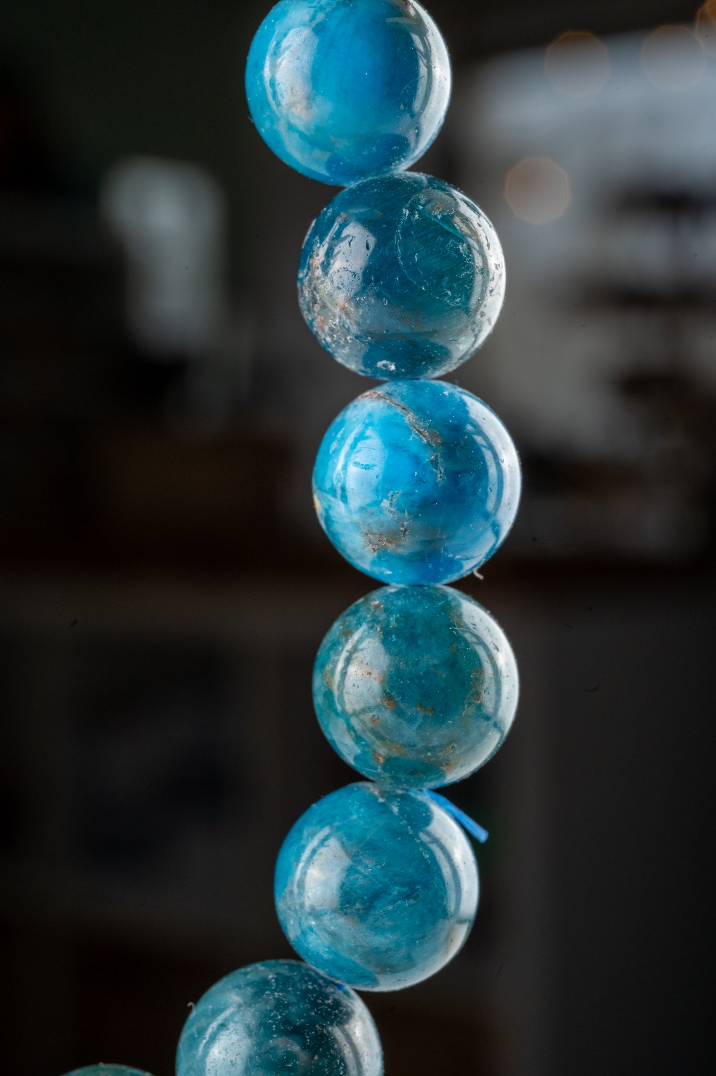 Bracelet en Apatite Bleue - Communication & harmonie