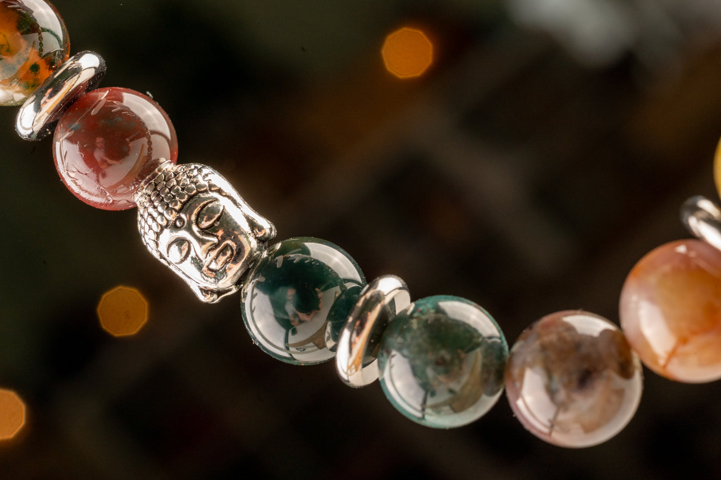 Bracelet en Agate Indienne - Protection & stabilité