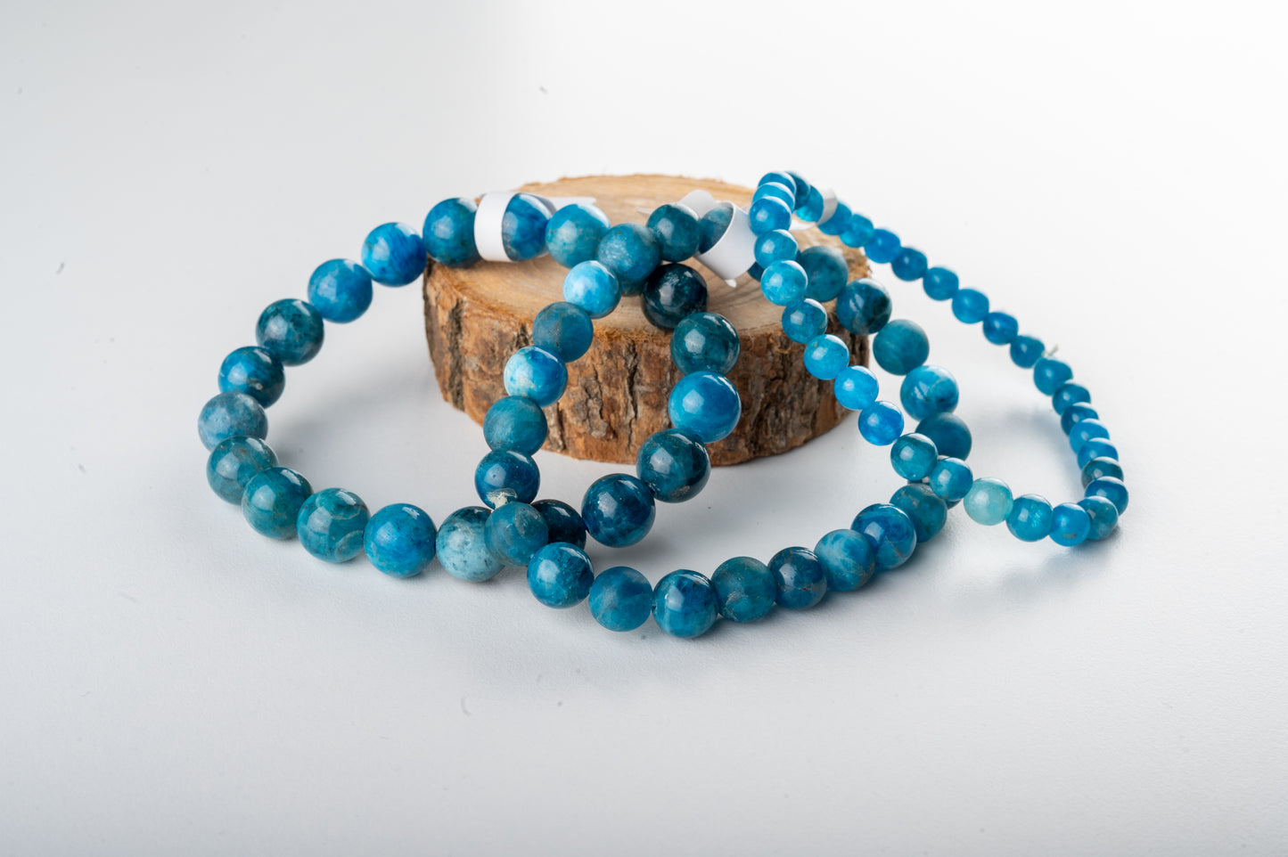 Bracelet en Apatite Bleue - Communication & harmonie