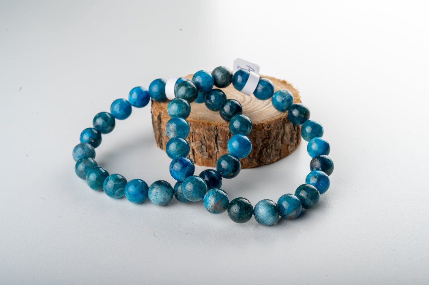 Bracelet en Apatite Bleue - Communication & harmonie