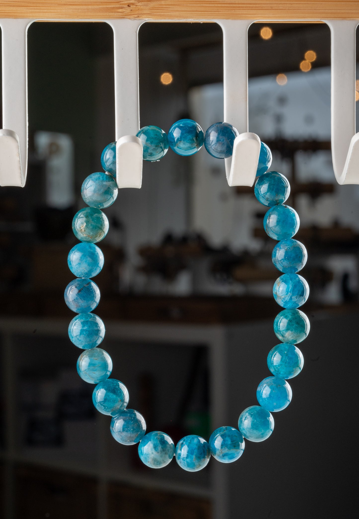 Bracelet en Apatite Bleue - Communication & harmonie