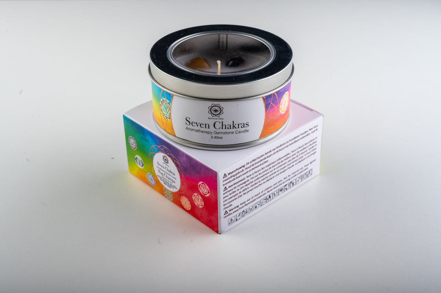Bougie Green Tree "7 Chakras" Nag Champa 70g