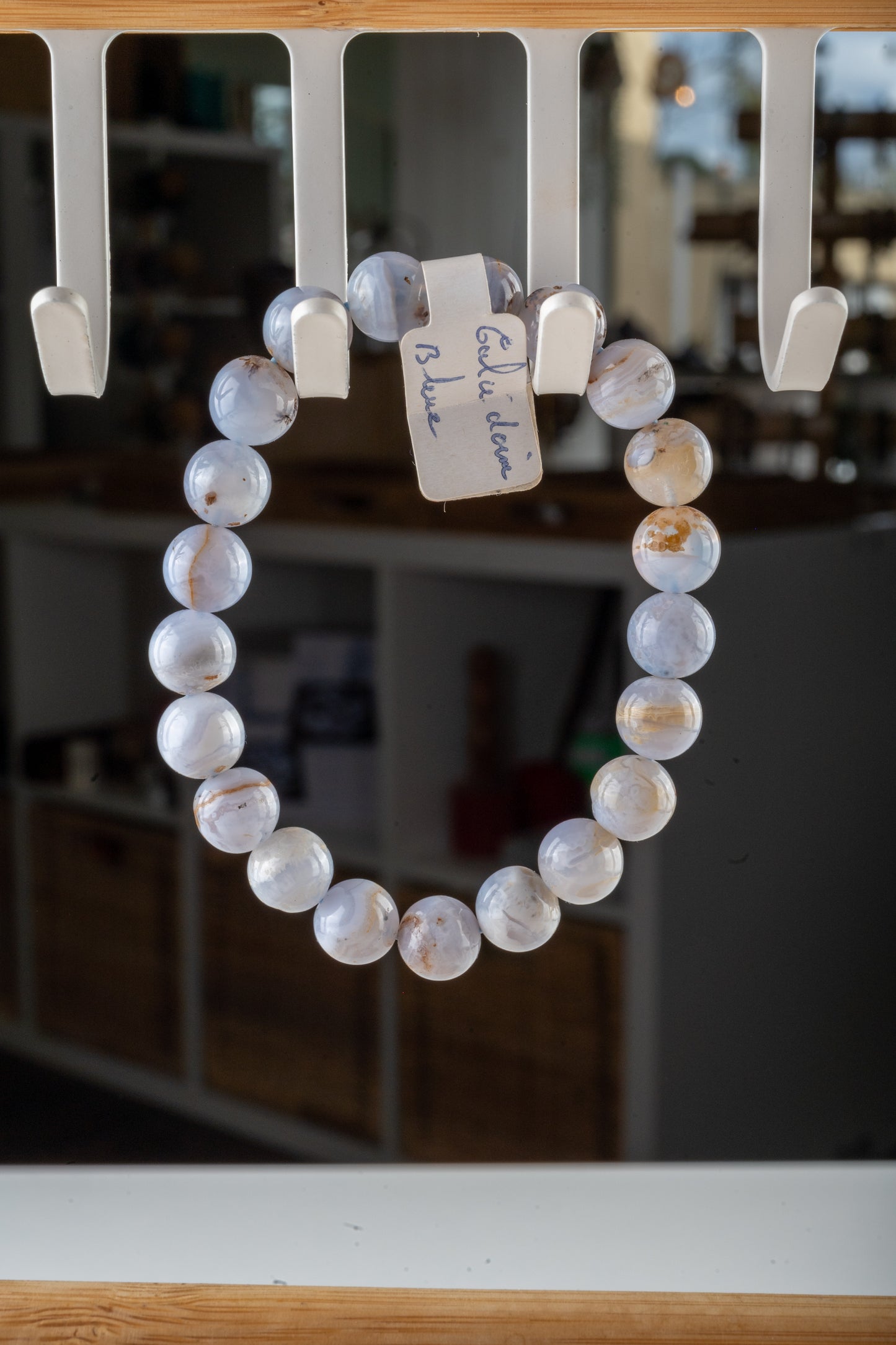 Bracelet en Calcédoine Bleue – Sérénité & Communication Apaisée