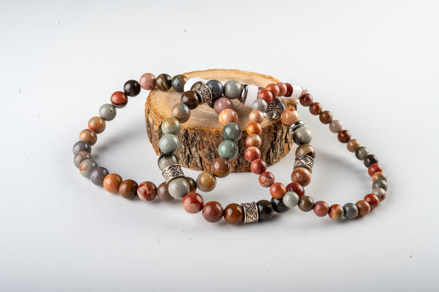 bracelet en jaspe polychrome (ou impérial) - Résilience et ancrage