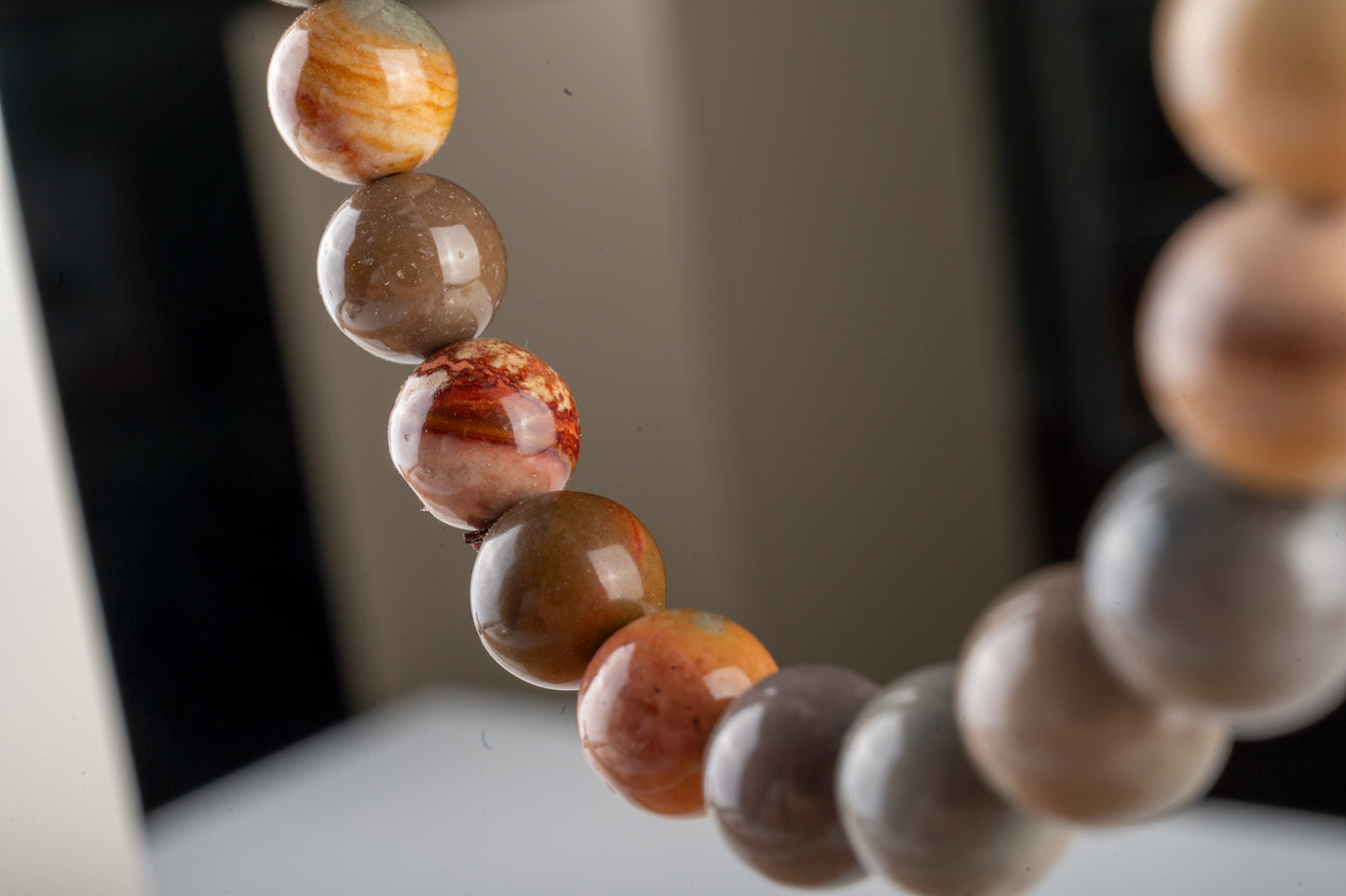 bracelet en jaspe polychrome (ou impérial) - Résilience et ancrage