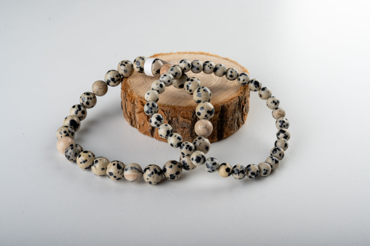 Bracelet en Jaspe Dalmatien - Harmonie Yin et Yang