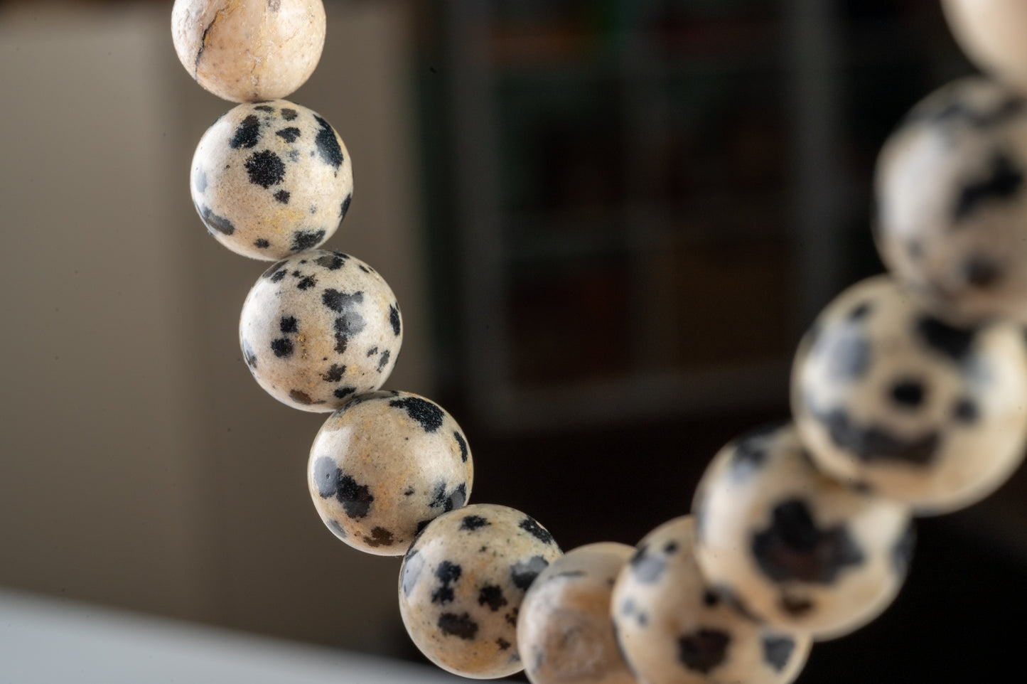 Bracelet en Jaspe Dalmatien - Harmonie Yin et Yang
