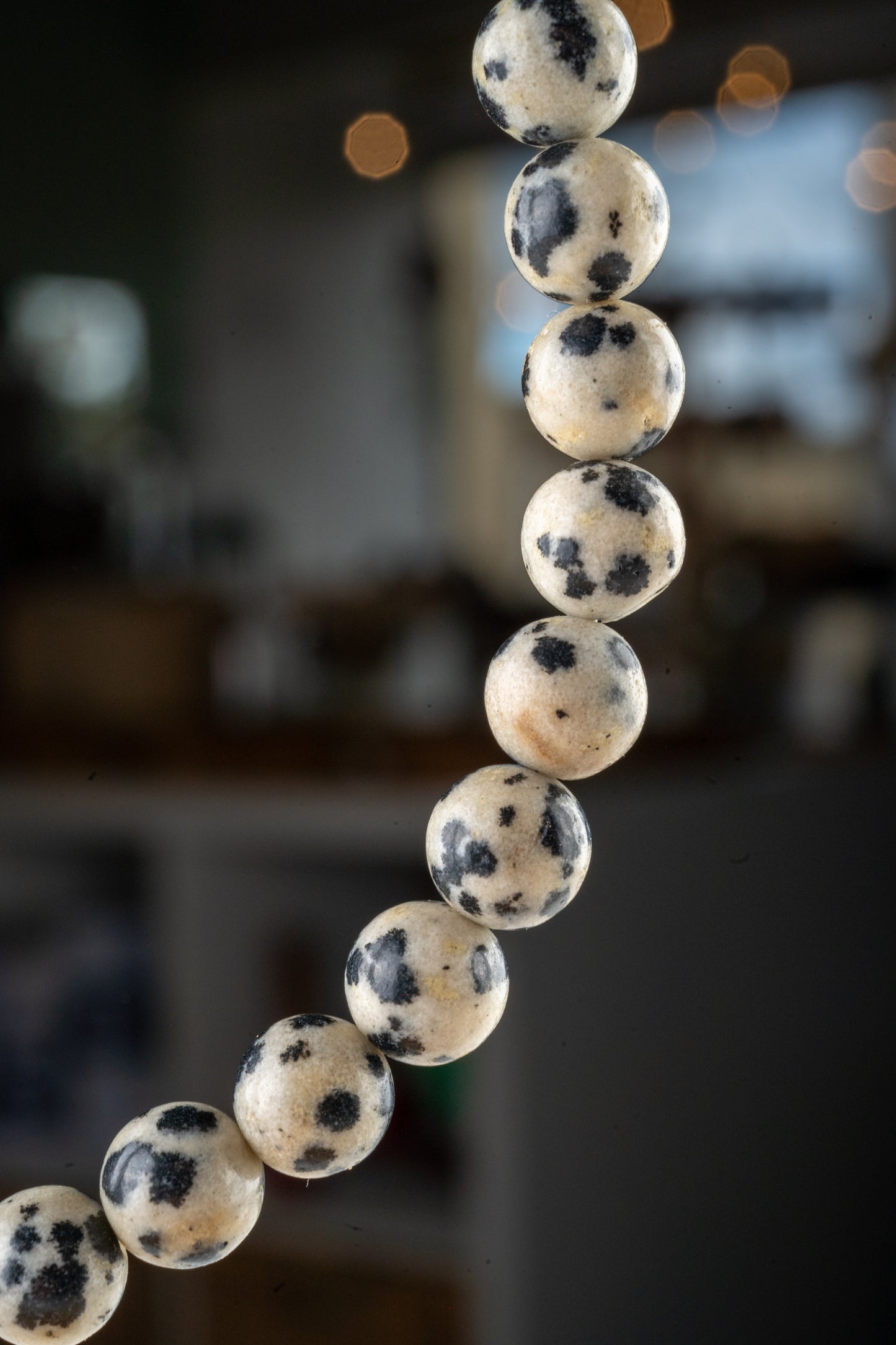 Bracelet en Jaspe Dalmatien - Harmonie Yin et Yang