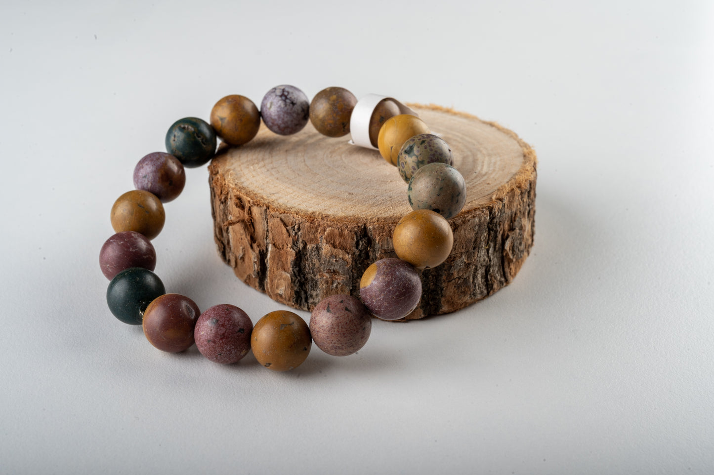 Bracelet en Jaspe Océan Mat – Harmonie & Renouvellement Émotionnel