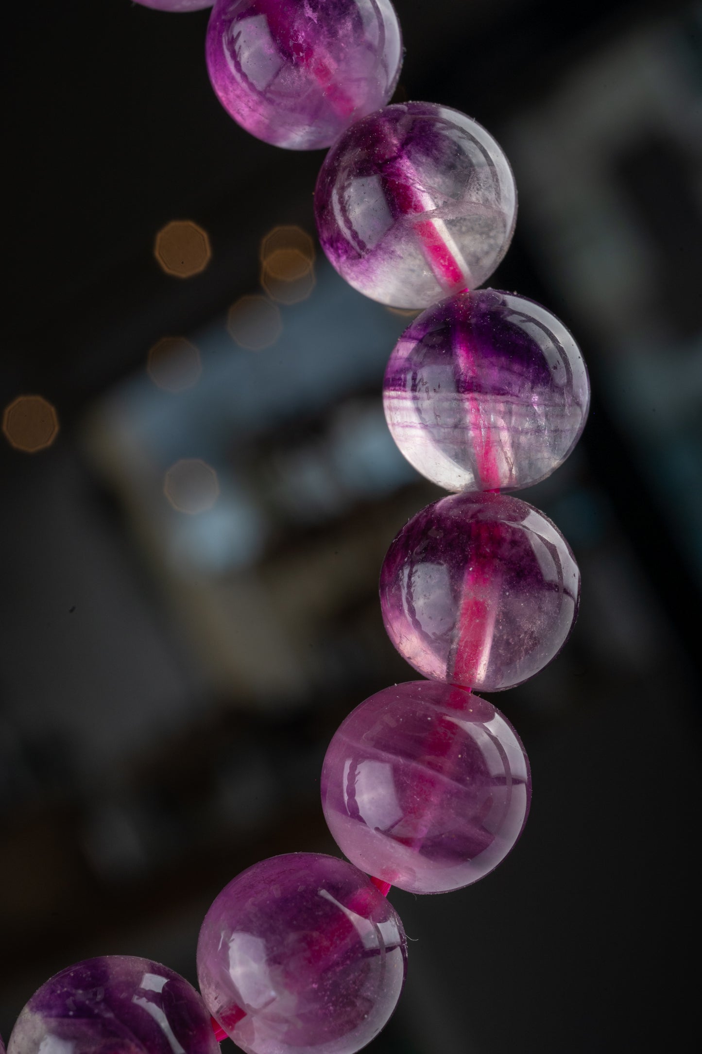 Bracelet Fluorite violette - Clarté Mentale