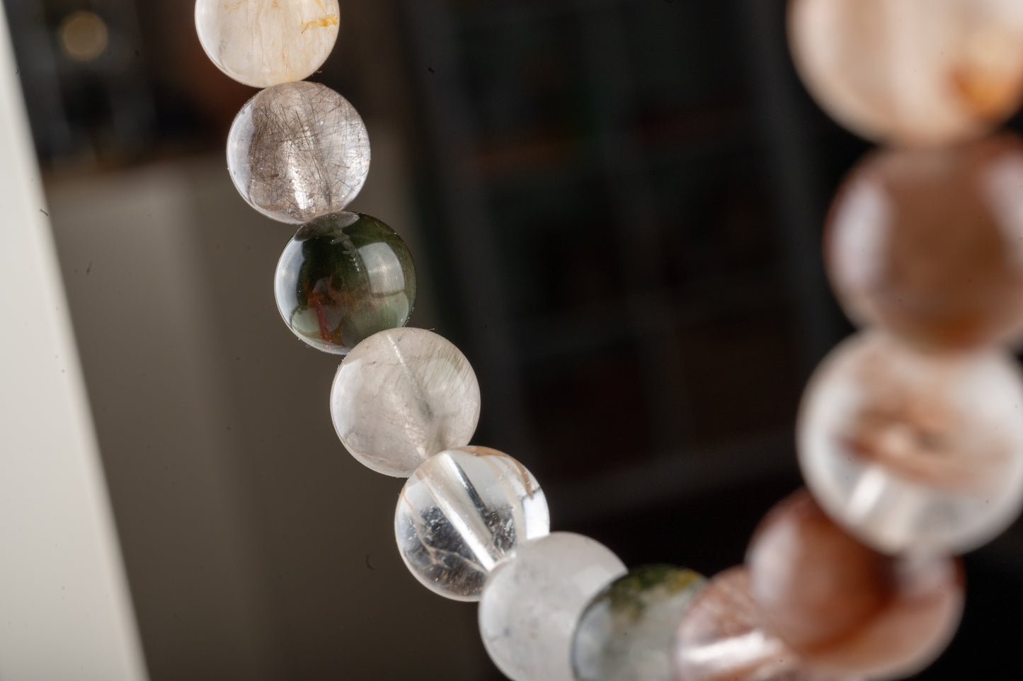 Bracelet en Quartz Lodolite – Élévation Spirituelle, Guérison & Clarté Intérieure