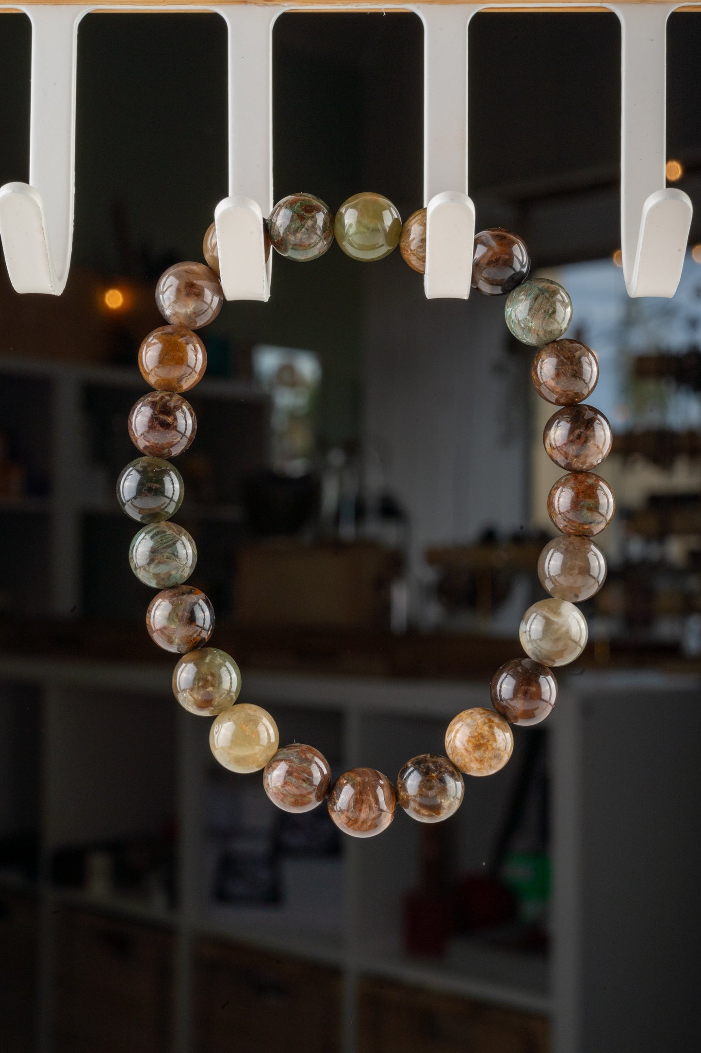 Bracelet en Serpentine Verte – libération émotionnelle