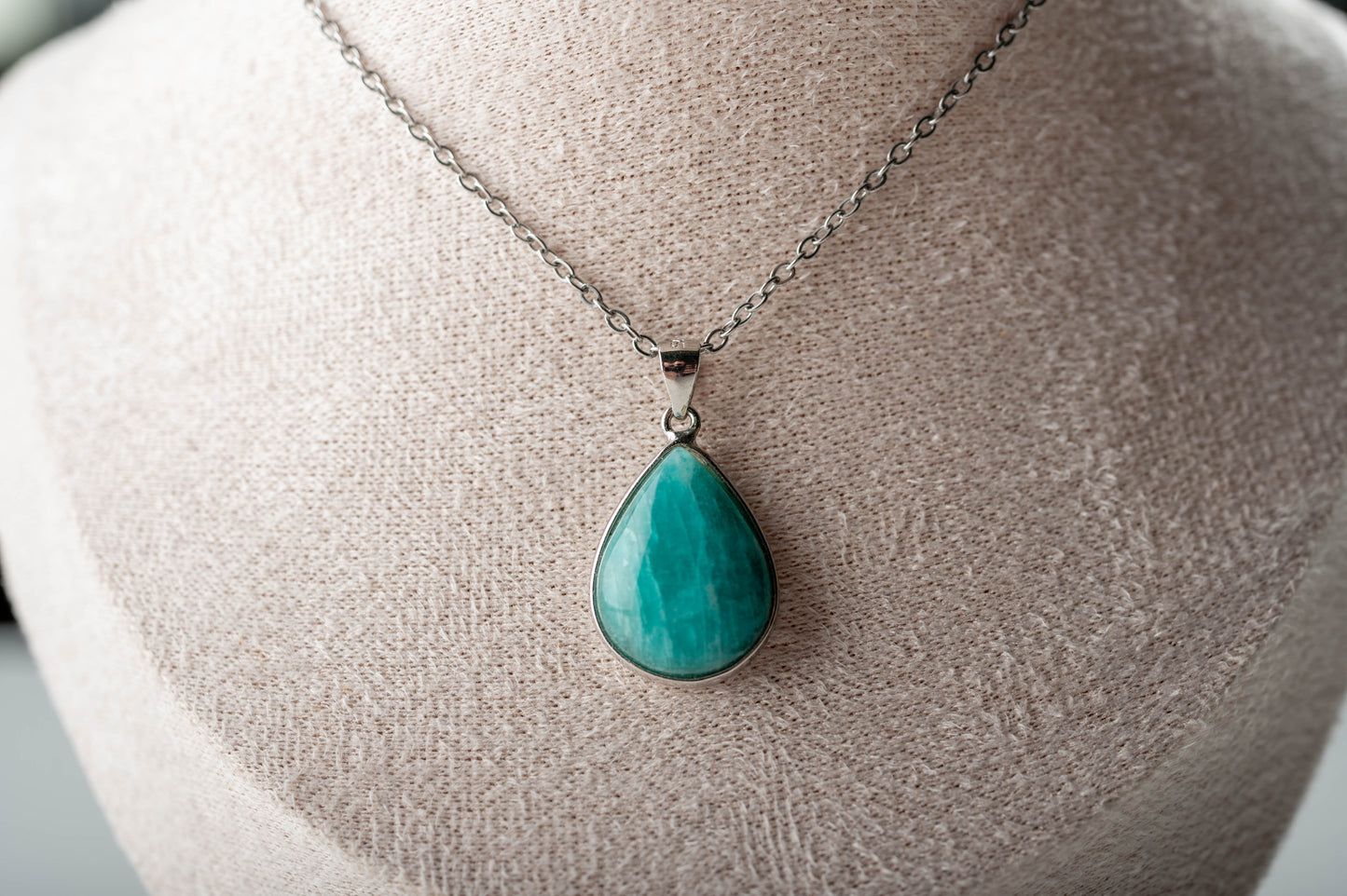 Pendentif Argent Amazonite