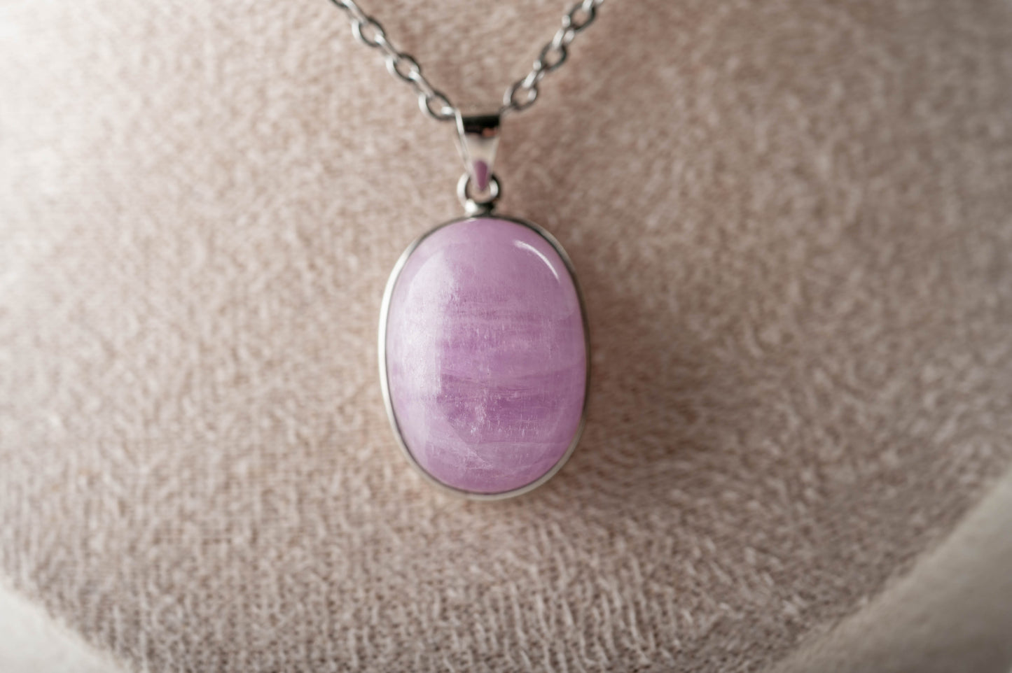 Pendentif Argent Kunzite