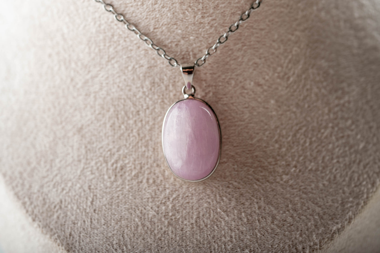 Pendentif Argent Kunzite