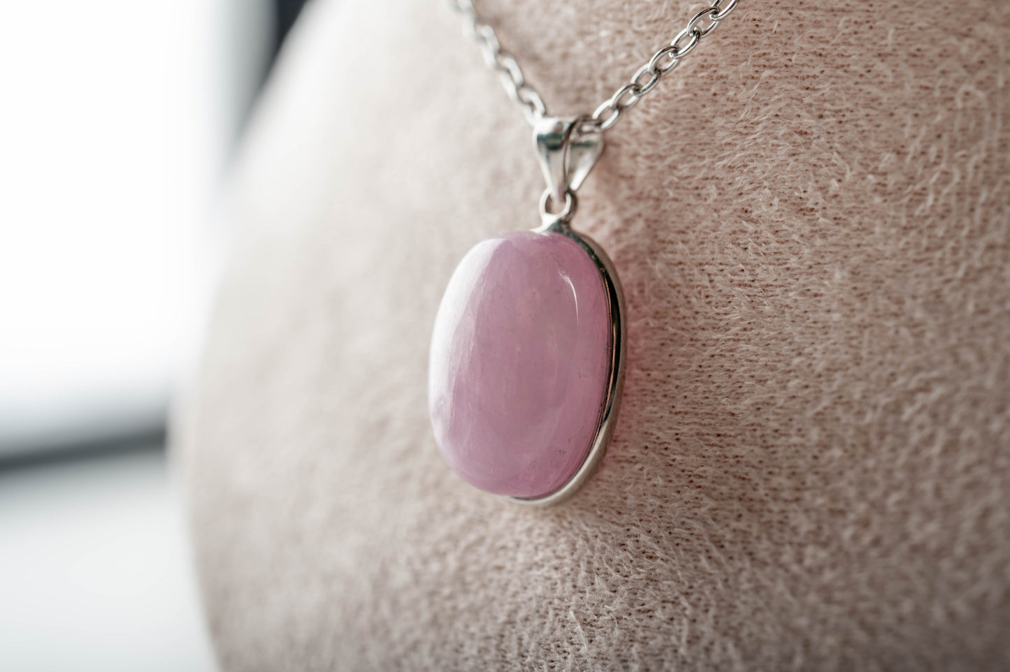 Pendentif Argent Kunzite