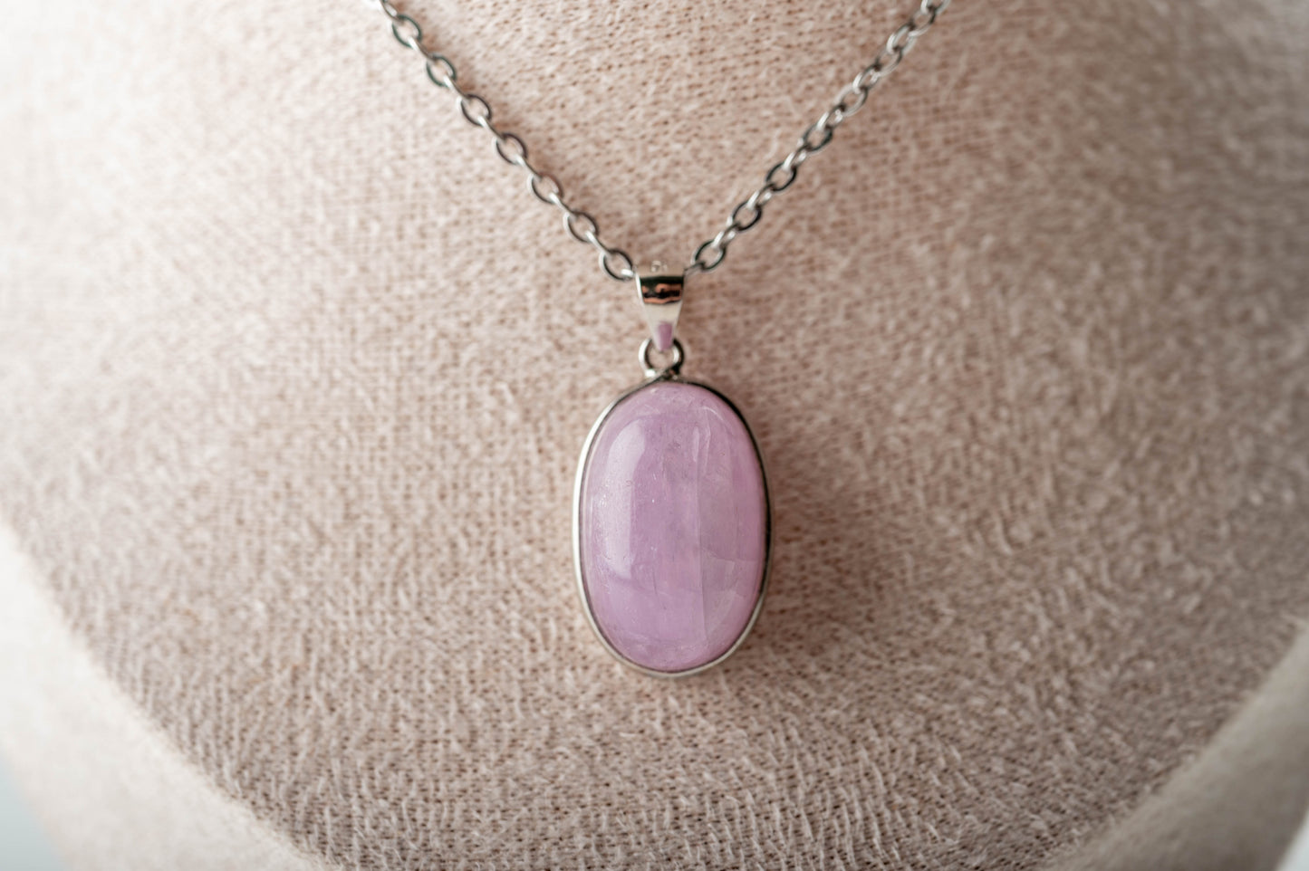 Pendentif Argent Kunzite