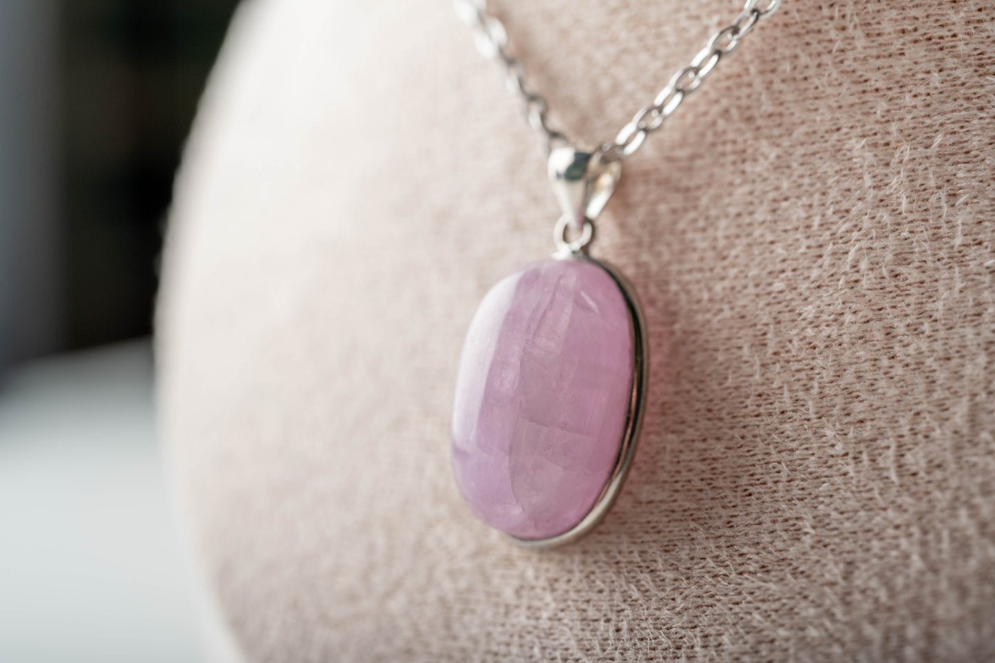 Pendentif Argent Kunzite