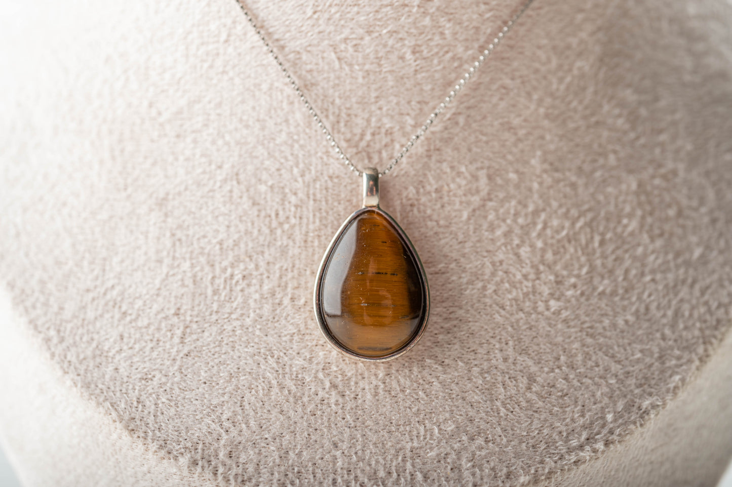Pendentif Argent Oeil de Tigre