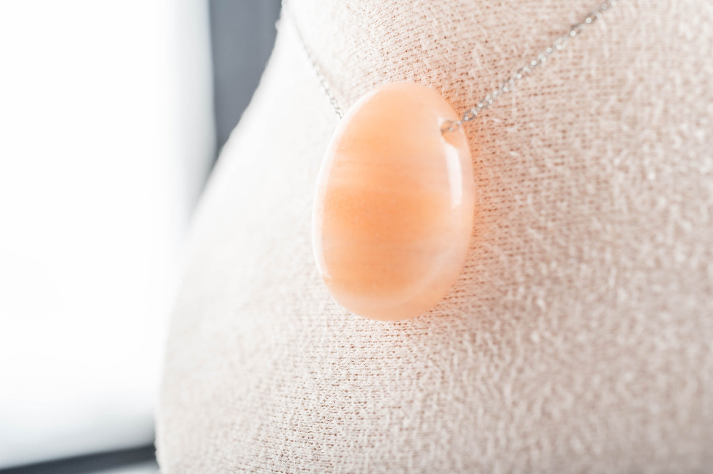 Pendentif en Aventurine Pêche