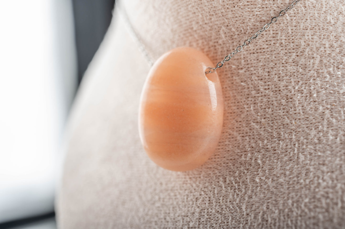 Pendentif en Aventurine Pêche