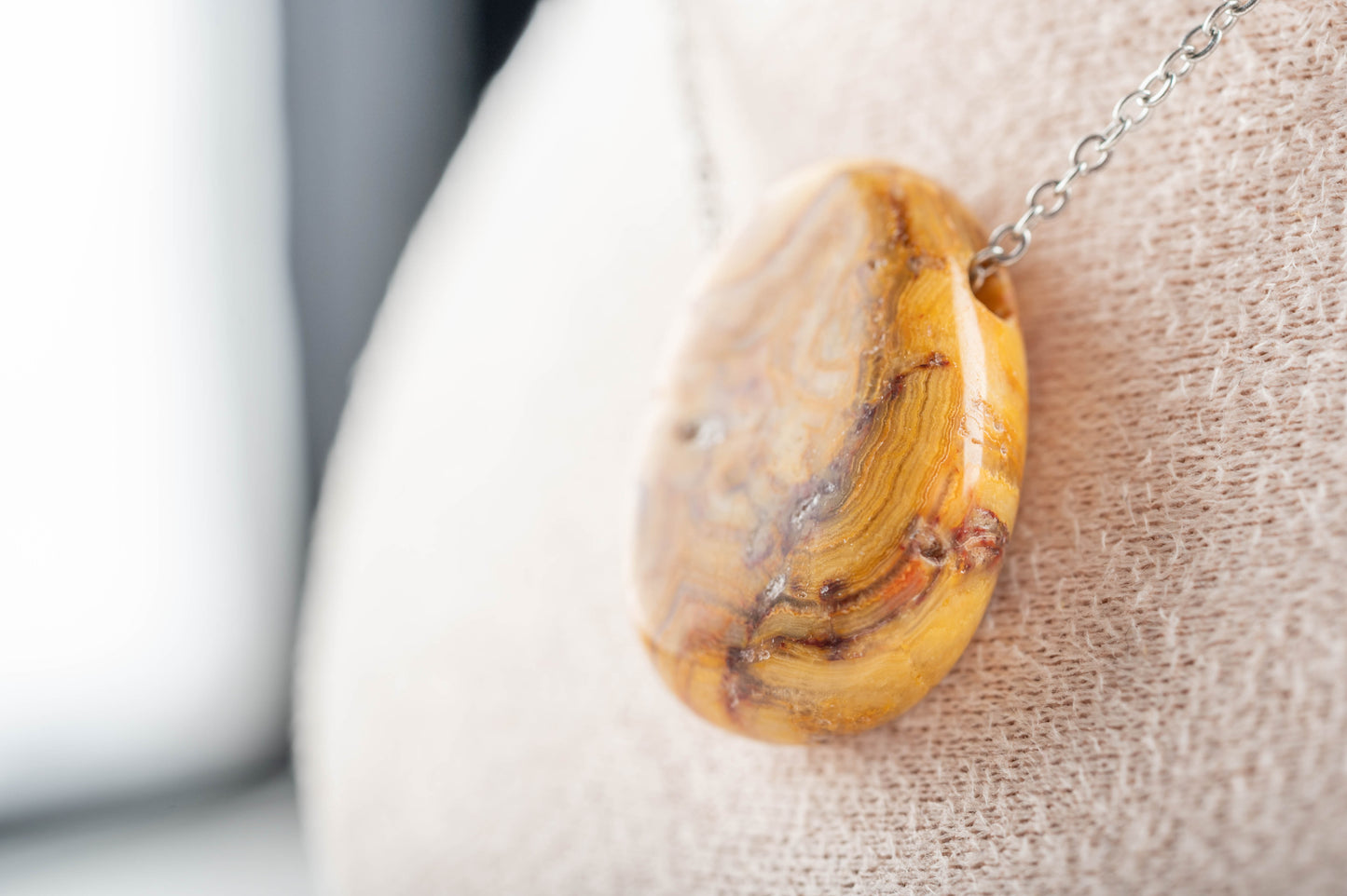 Pendentif en Agate Crazy Lace