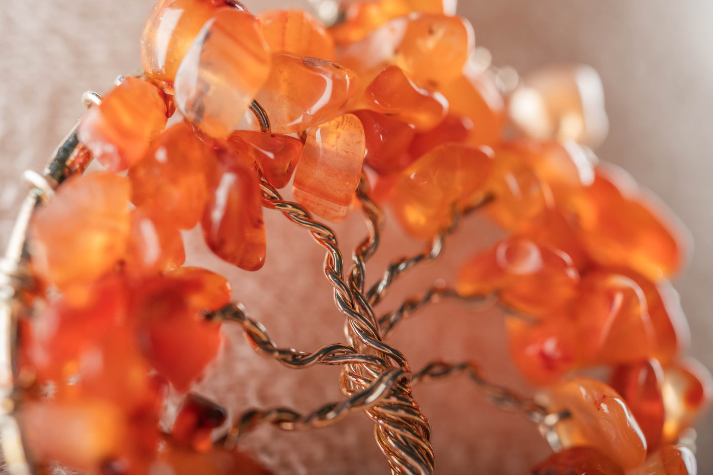 Pendentif Arbre de Vie Cornaline