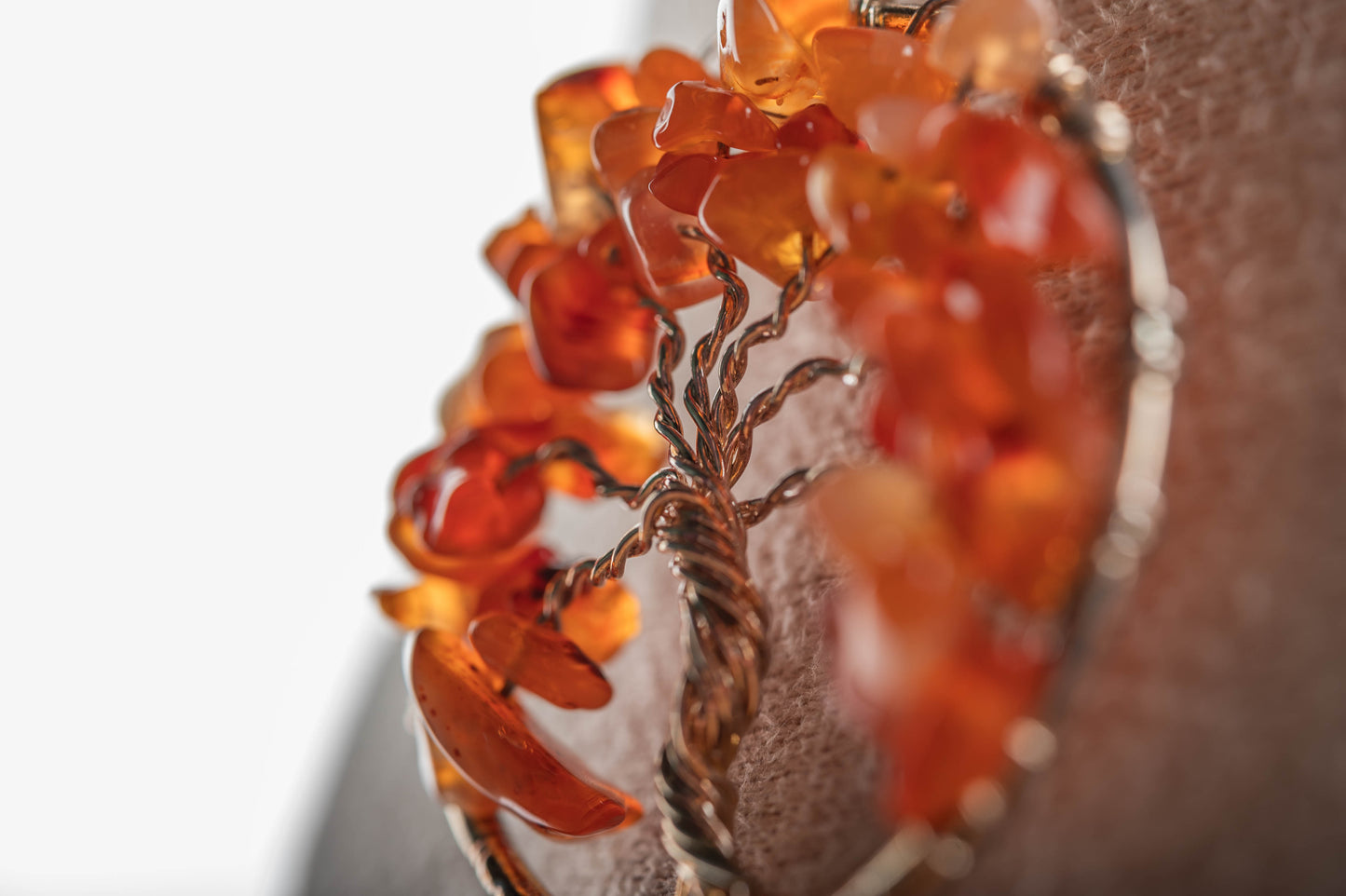 Pendentif Arbre de Vie Cornaline