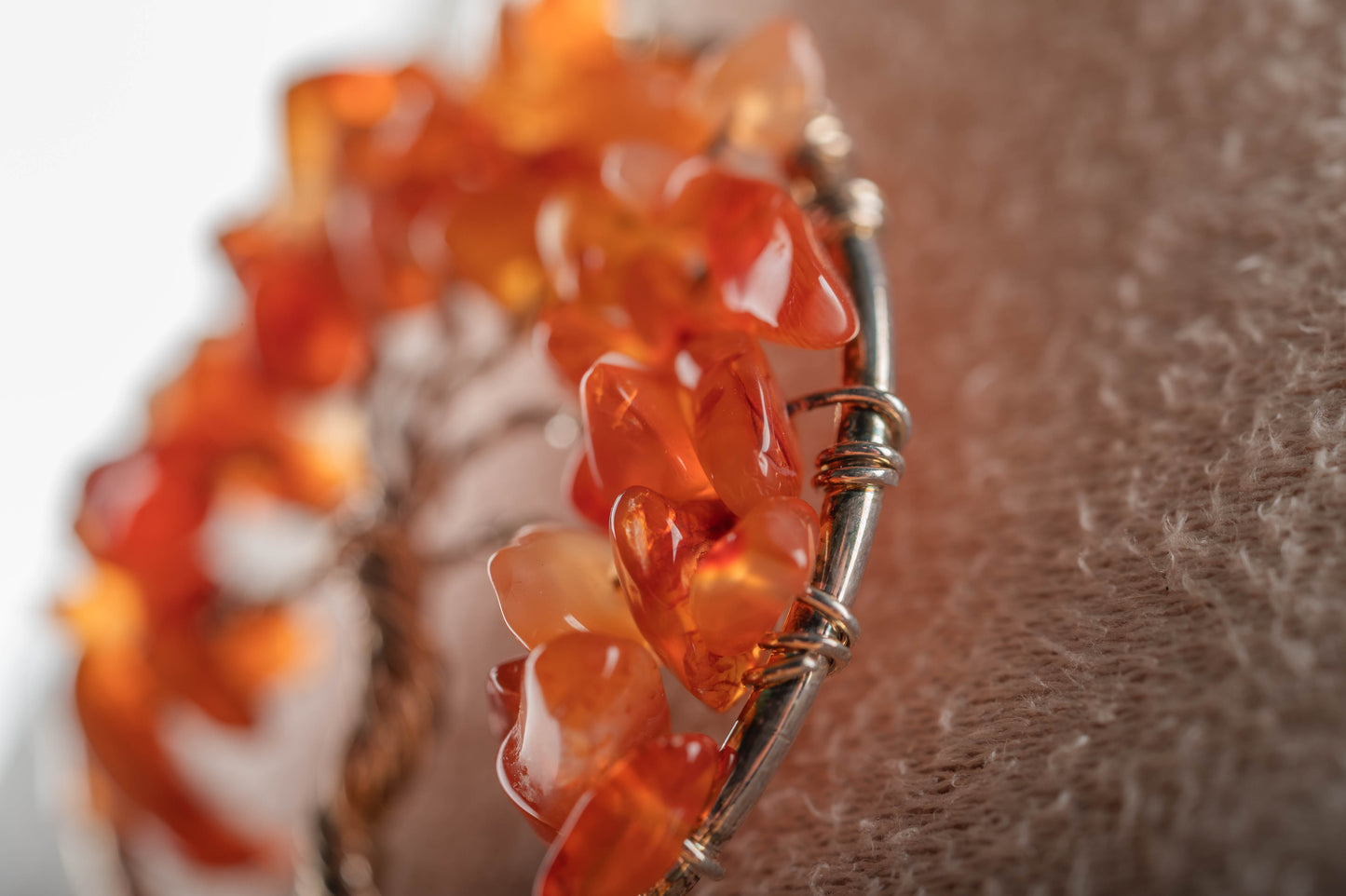 Pendentif Arbre de Vie Cornaline