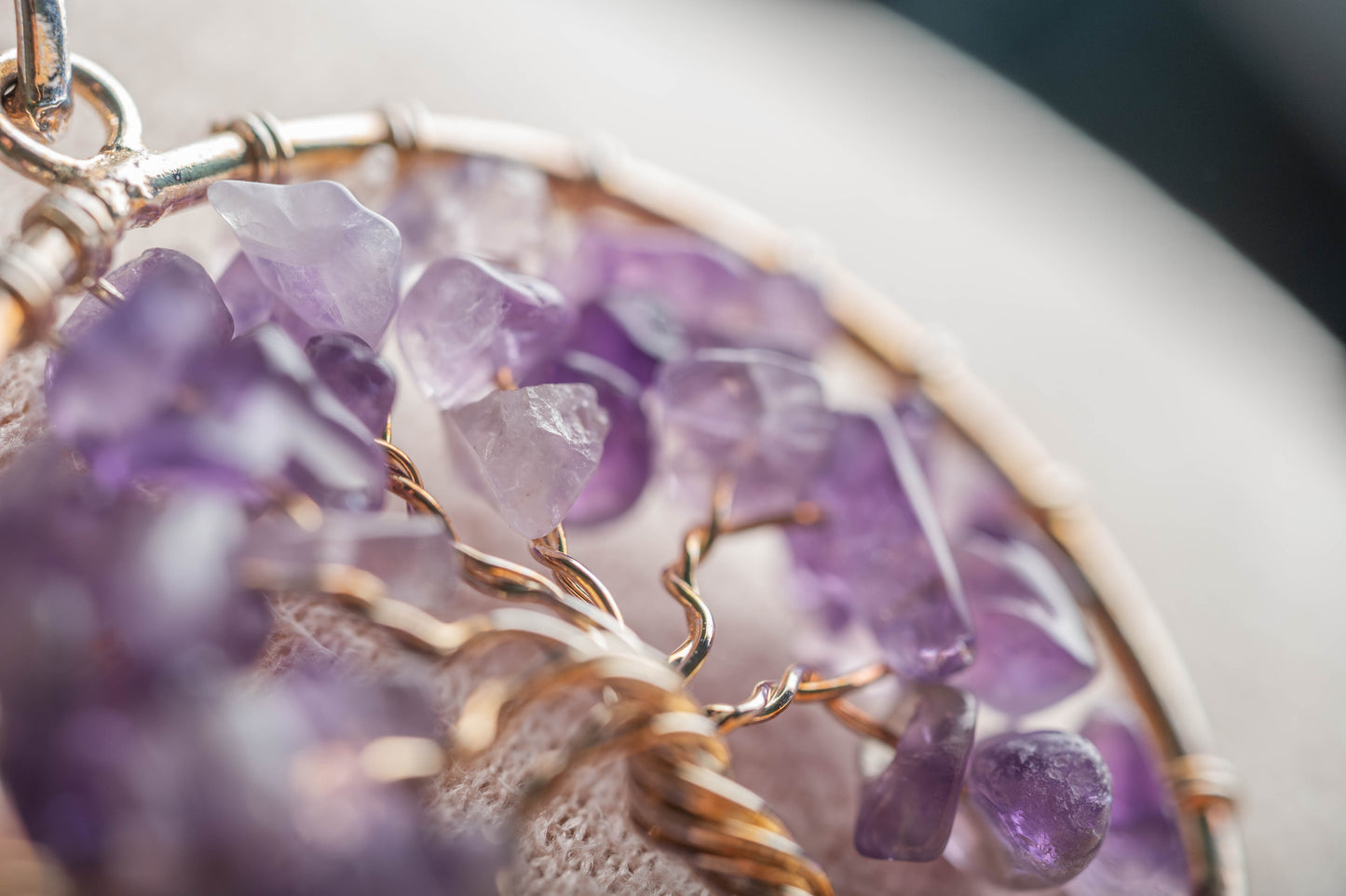 Pendentif Arbre de Vie Améthyste
