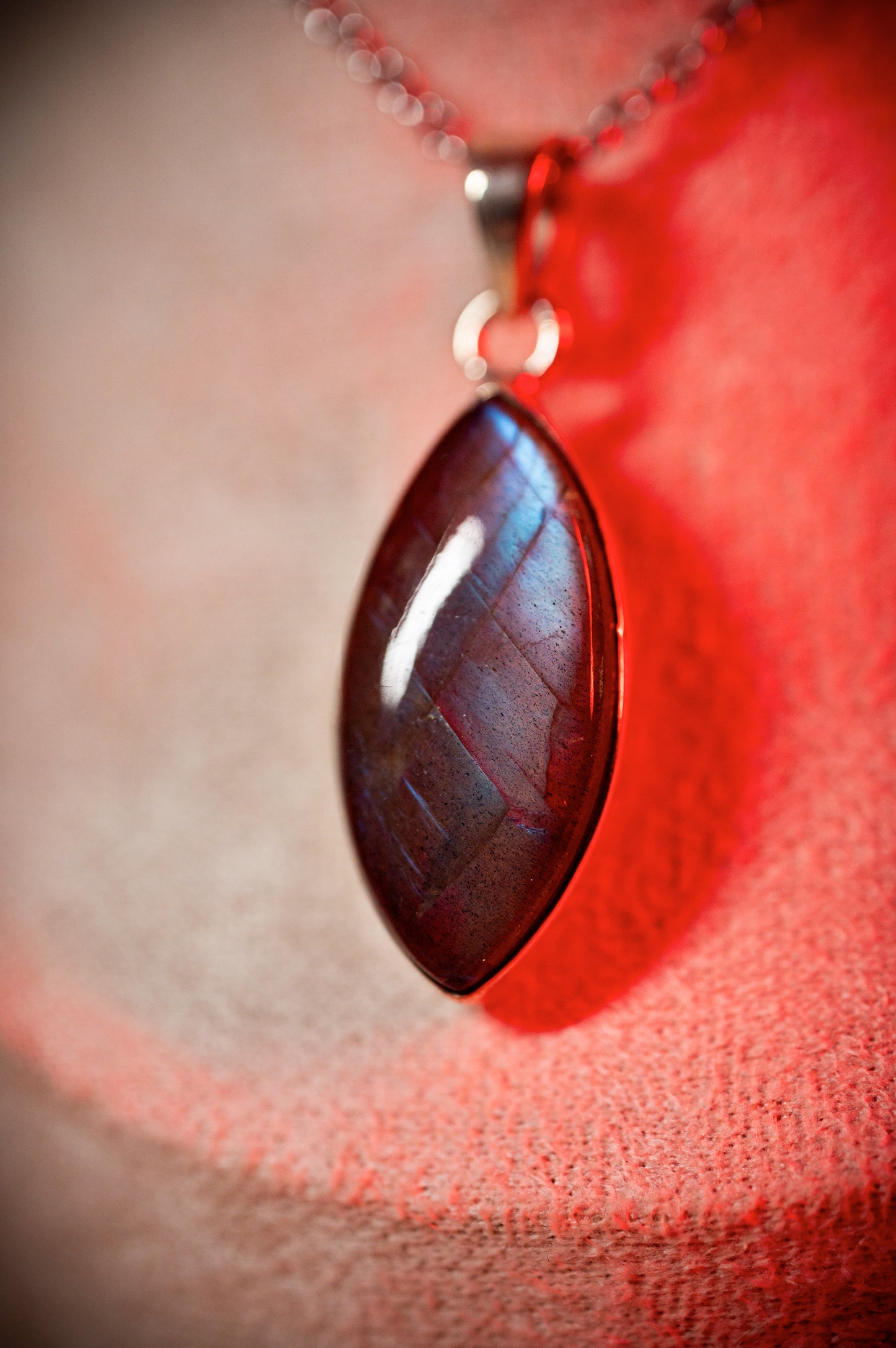 Pendentif argent labradorite