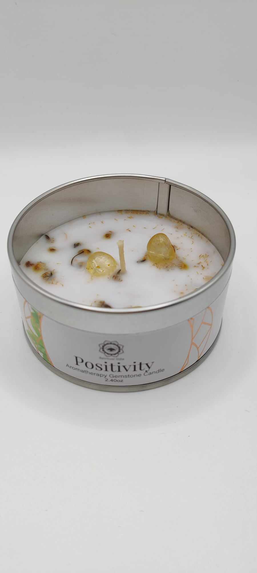 Bougie Green Tree "Positivité" Citrine & Thé vert 70g