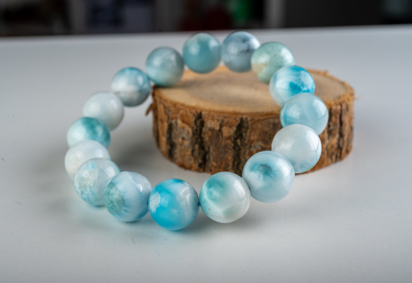 Bracelet de Collection en Larimar de République Dominicaine